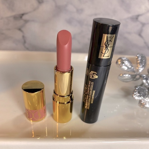 Yves Saint Laurent Beauty Mini Gift Set-Nude Lipstick & Volume Mascara-2pc-NEW - Picture 2 of 9